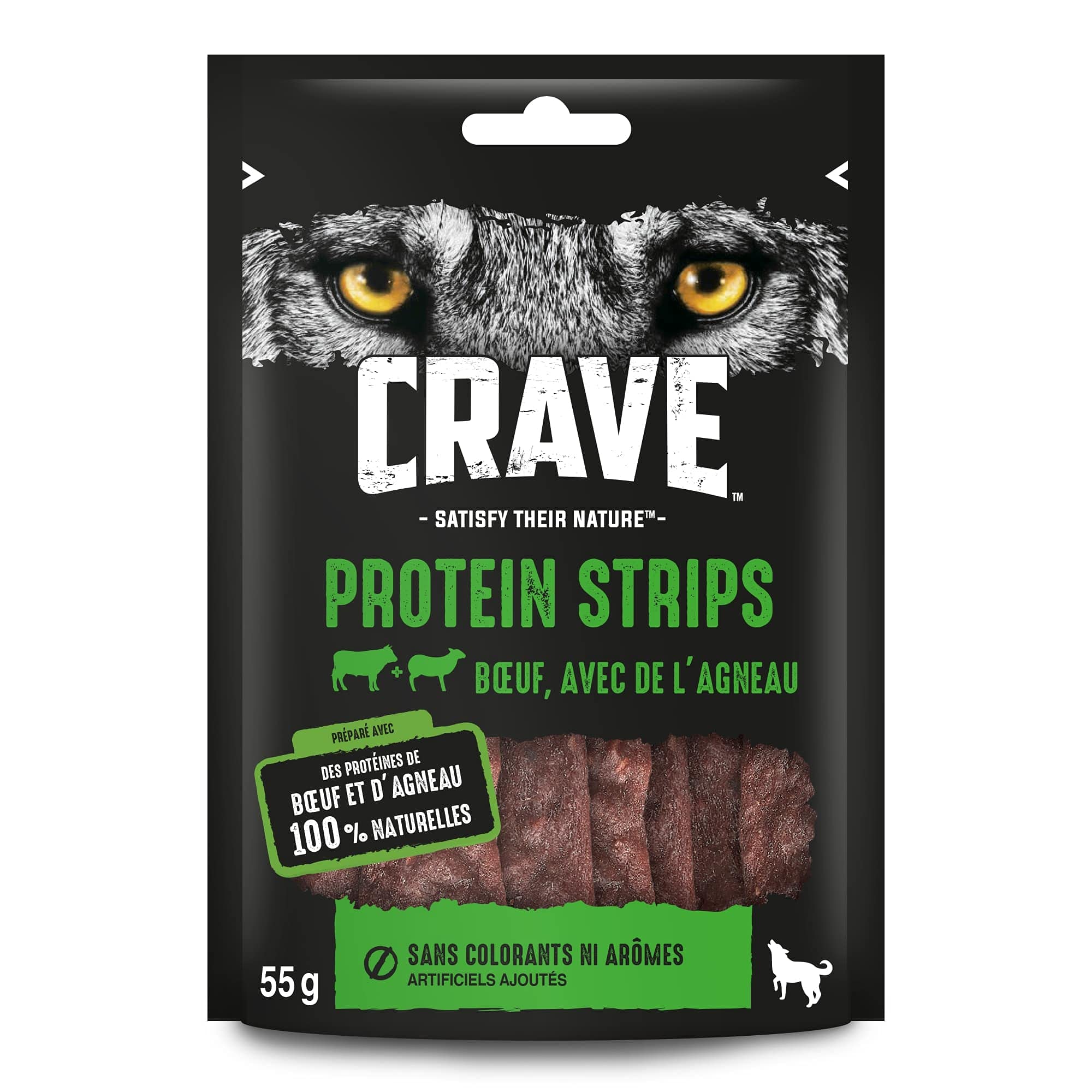 crave-dog-treats-protein-chunks-friandise-chien-b-uf-6x55g image 2