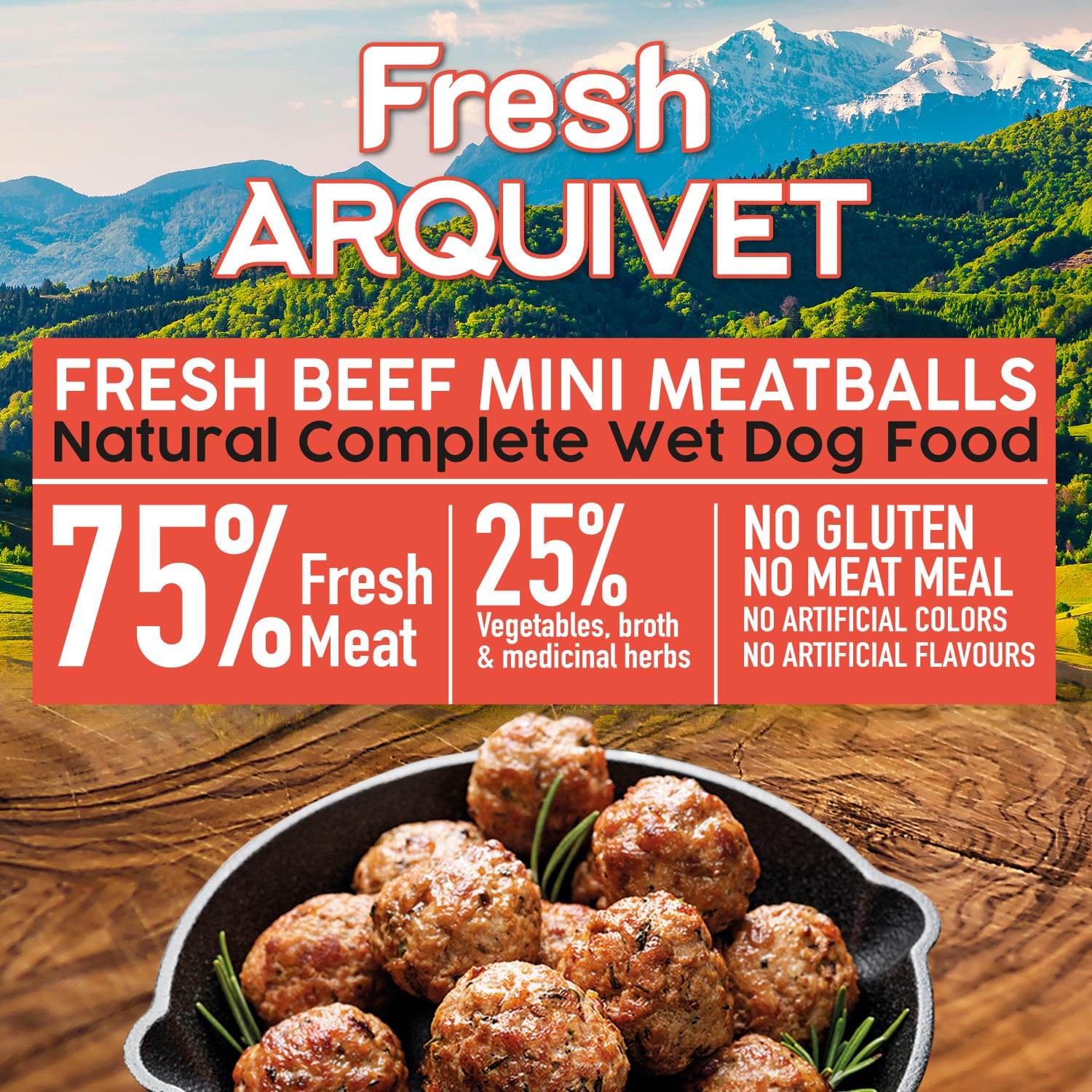 arquivet-mini-boulettes-b-uf-nourriture-chien-200-g image 2