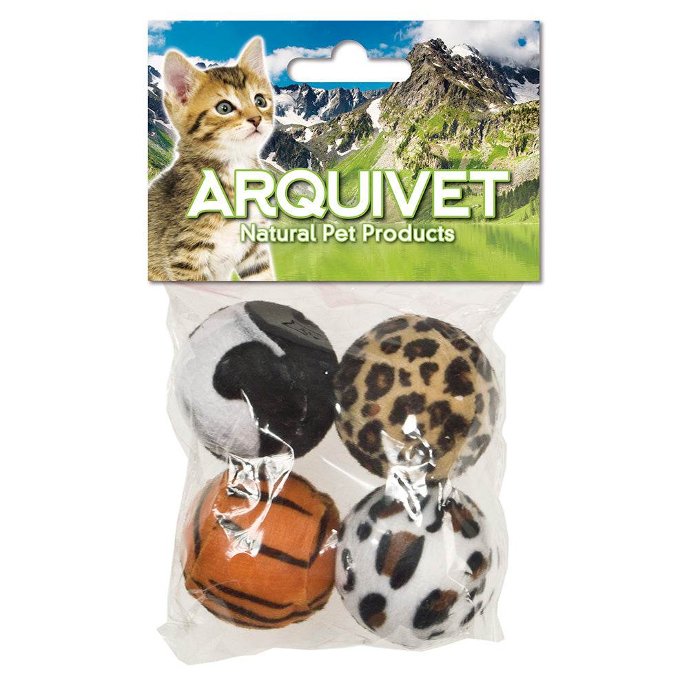 arquivet-balles-l-opard-jouet-chat-5-cm-lot-de-4 image 1
