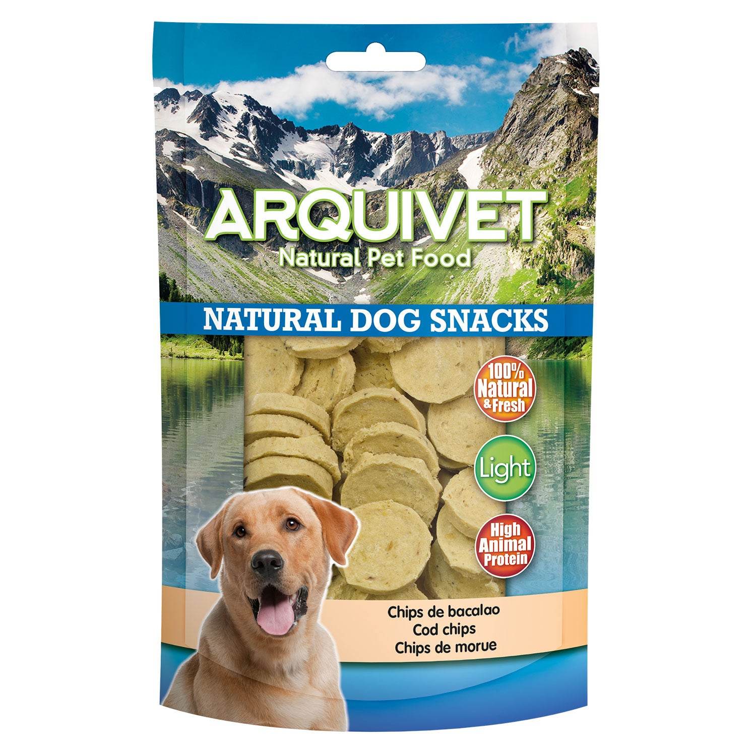 arquivet-friandise-chien-chips-cabillaud-100-g-naturelle image 1