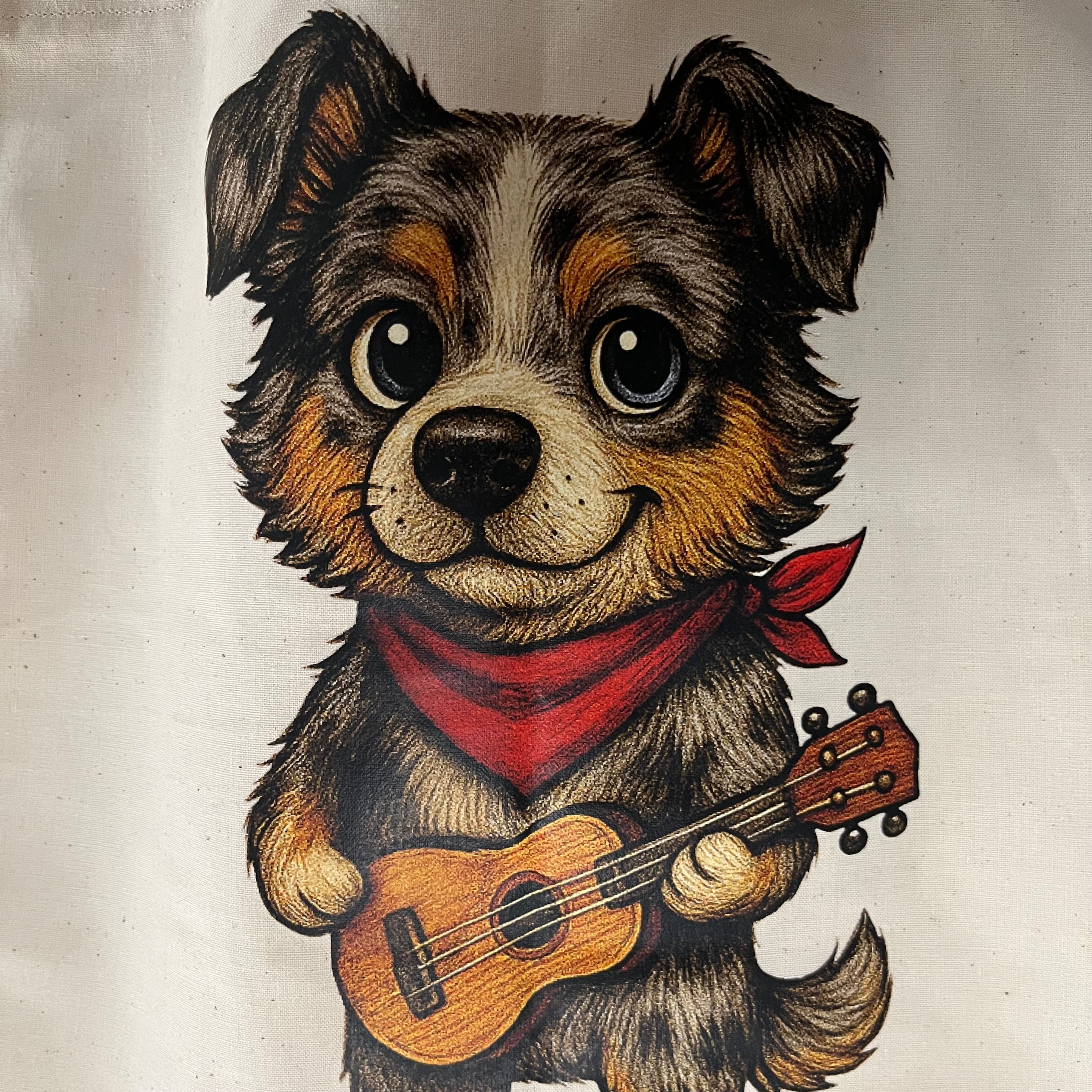 carabidule-le-complice-tote-bag-chien-coton-cru-illustration image 2