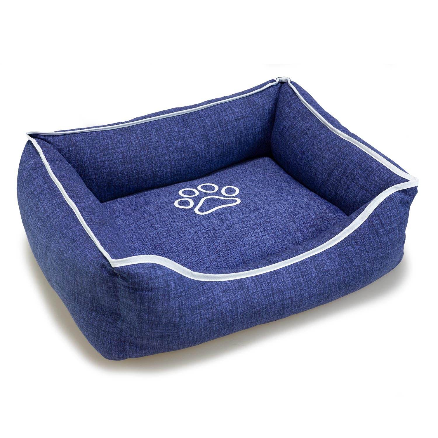 arquivet-lit-carr-bleu-chien-70x55-cm-matelass-lavable image 2