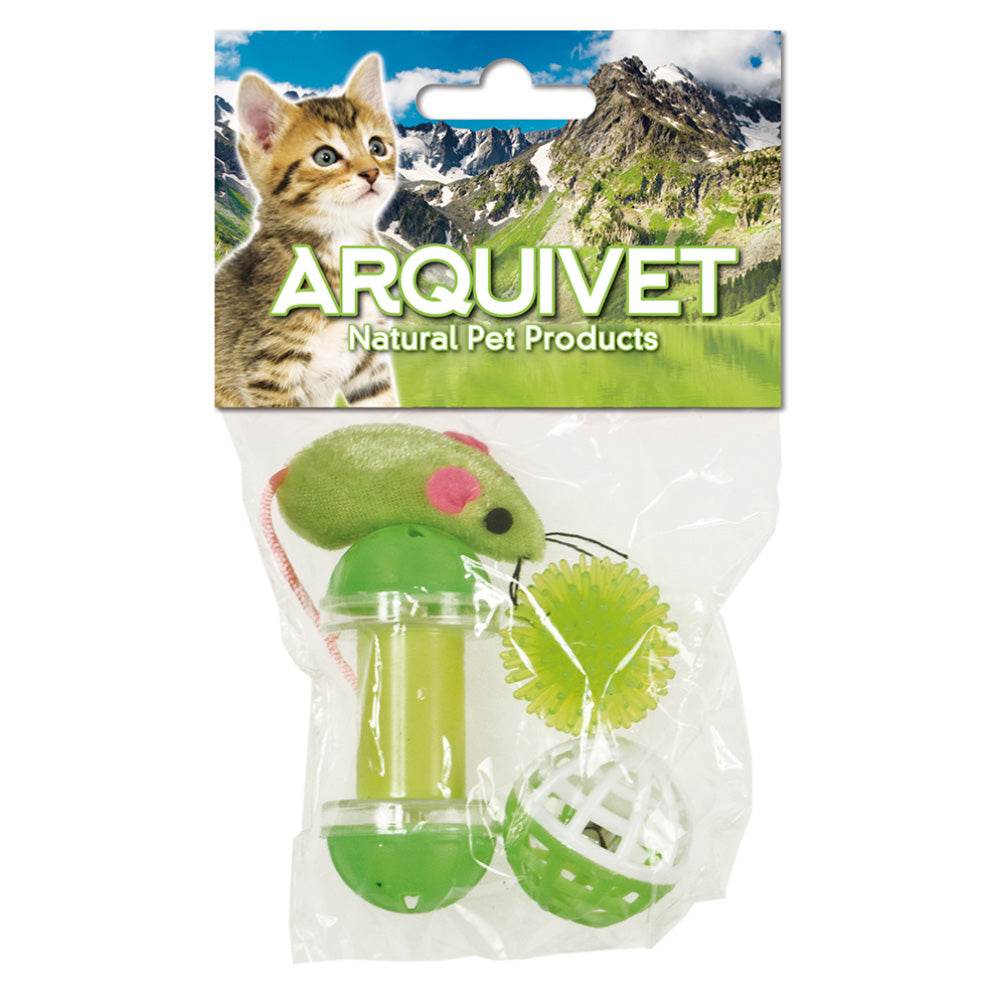 arquivet-set-souris-jouet-chat-4-pi-ces-divertissement image 1