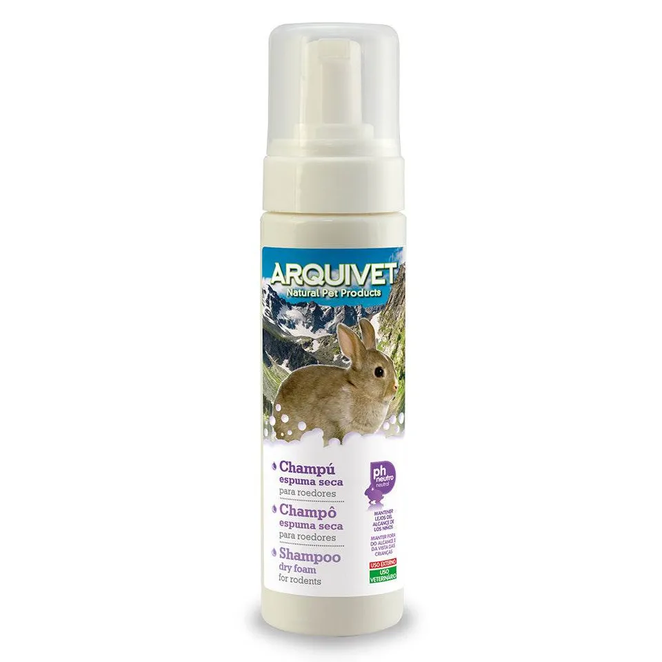 arquivet-shampoing-mousse-s-che-chien-200ml-sans-rin-age image 1