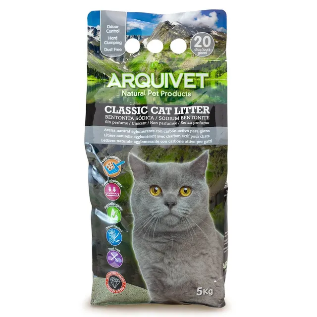 arquivet-classic-liti-re-chat-bentonite-charbon-5-kg image 1