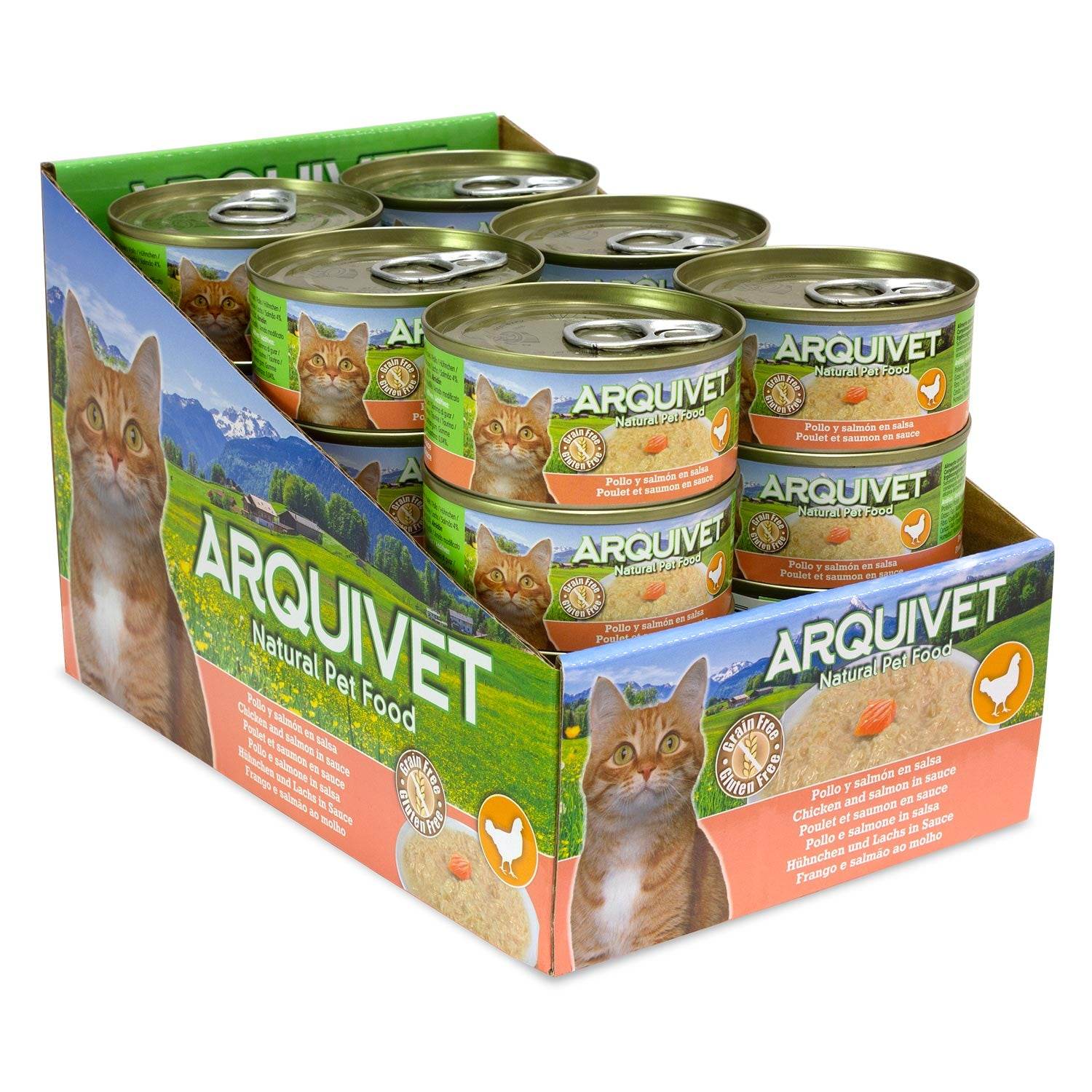 arquivet-mini-filets-poulet-saumon-p-t-e-chat-80-g-sans-c-r-ales image 2