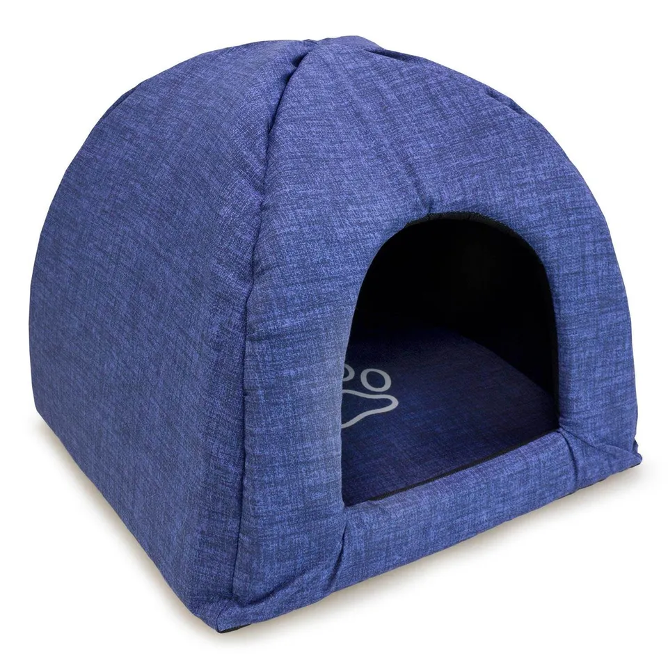 arquivet-igloo-40x40x45-cm-niche-chien-chat-bleu image 1