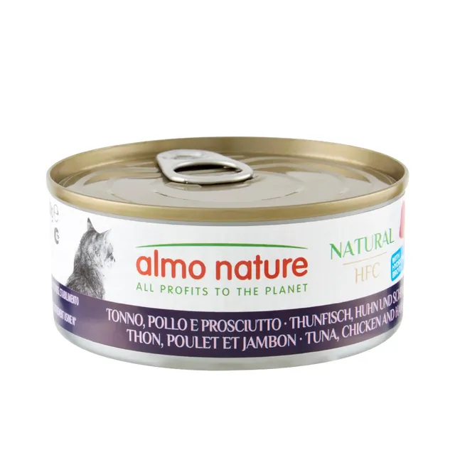 almo-nature-hfc-natural-p-t-e-thon-poulet-jambon-24x150g image 1