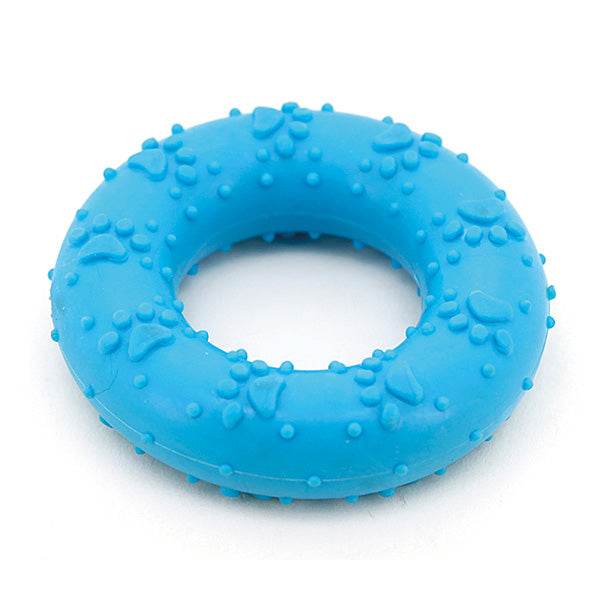 arquivet-anneau-m-cher-jouet-chien-bleu-7-cm-thermoplastique image 1