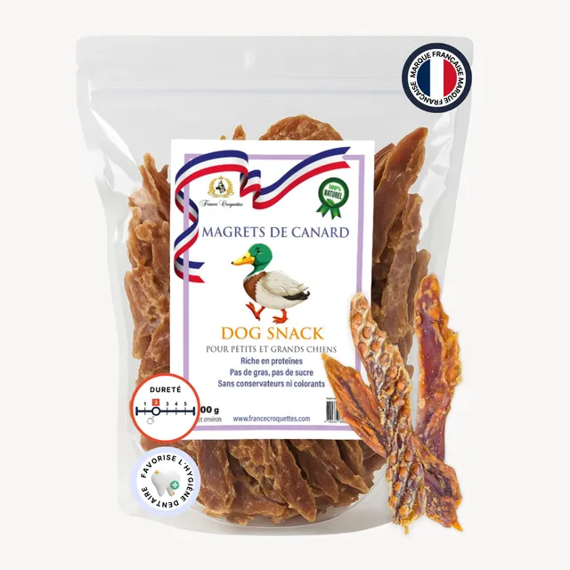 france-croquettes-friandises-magret-canard-chien-500g-tendre image 1