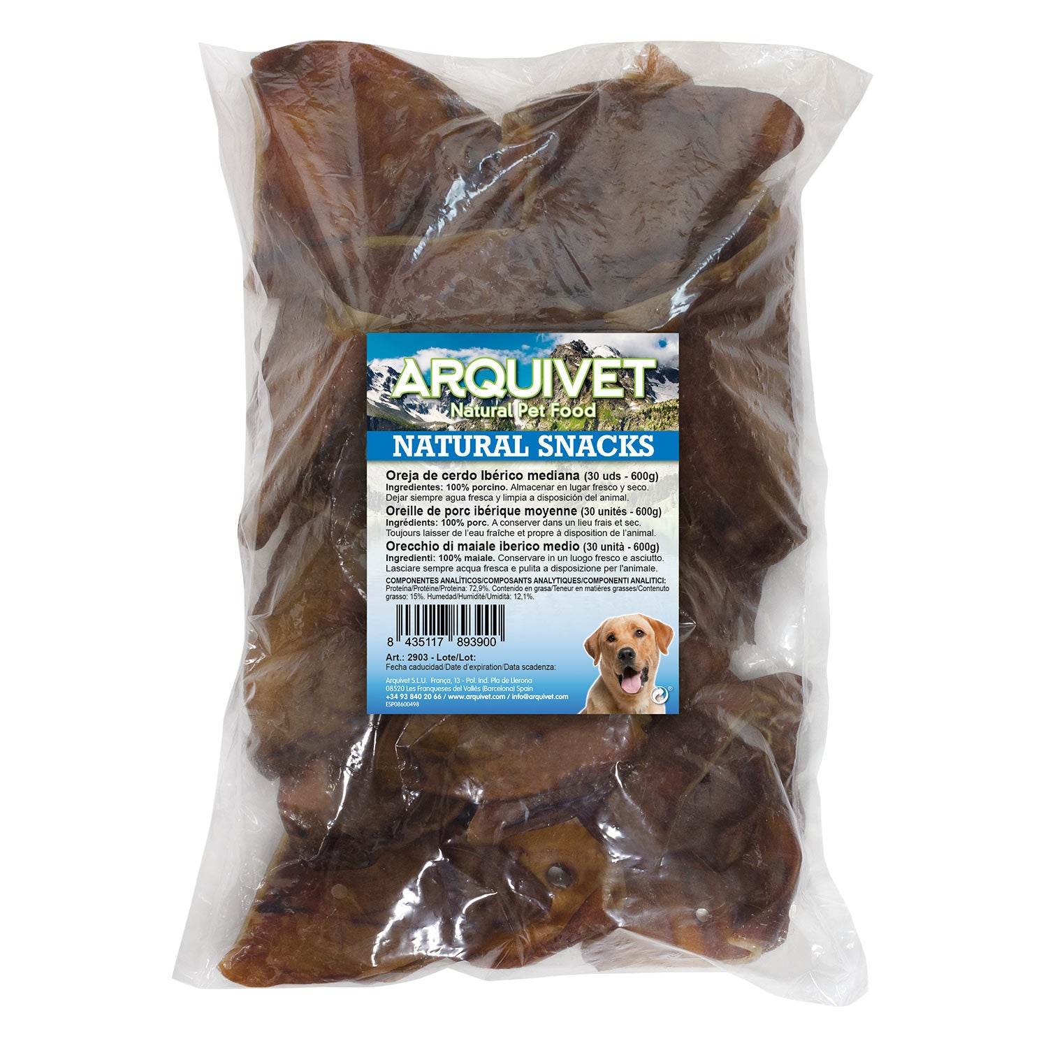 arquivet-oreilles-porc-ib-rique-friandise-chien-moyen-30g image 3