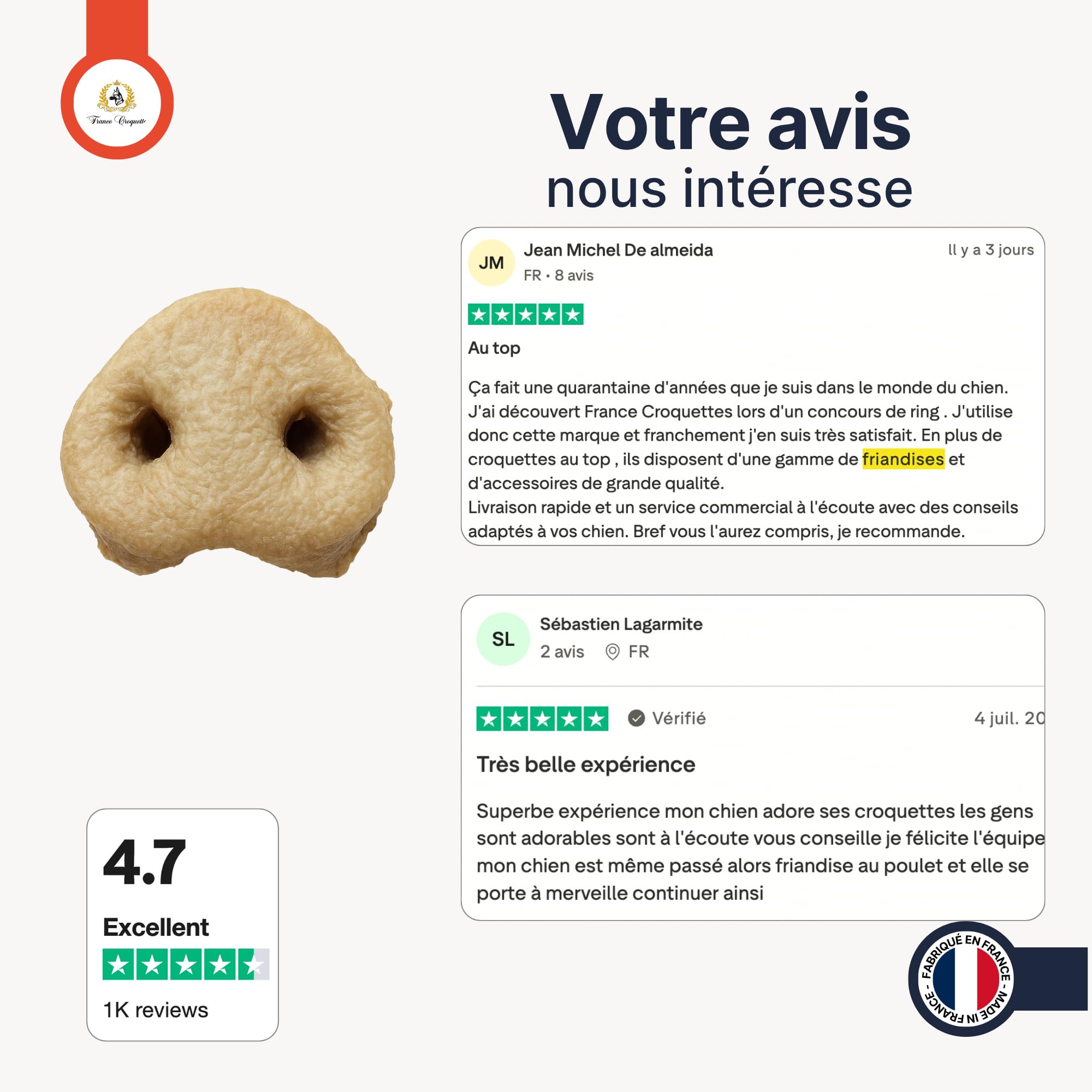 france-croquettes-friandise-chien-nez-porc-x20-mastication-longue image 4