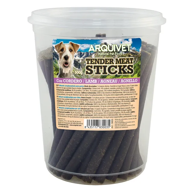 arquivet-lamb-sticks-agneau-friandise-chien-500-gr image 1