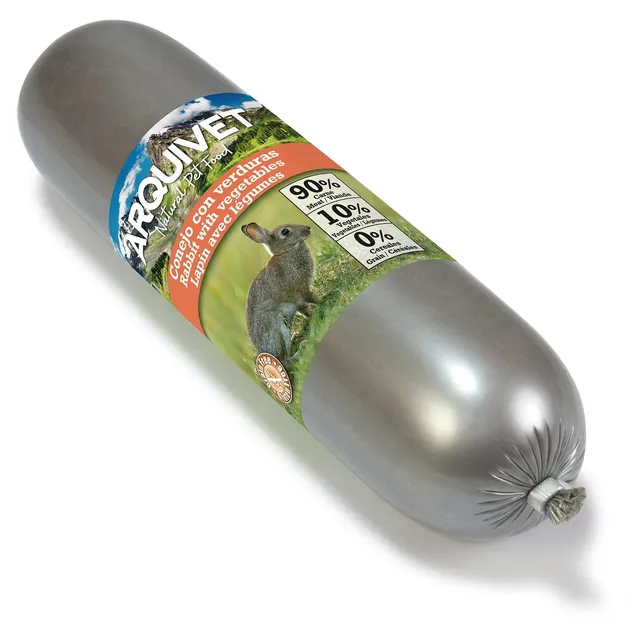 arquivet-saucisse-friandise-chien-lapin-l-gumes-500g-90-viande image 1