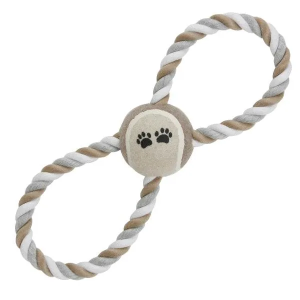 arquivet-jouet-chien-balle-corde-marron-11-cm image 1