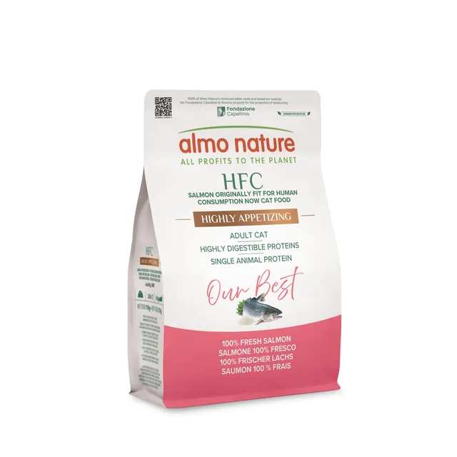 almo-nature-hfc-our-best-croquettes-chat-saumon-300g-sans-gluten image 1