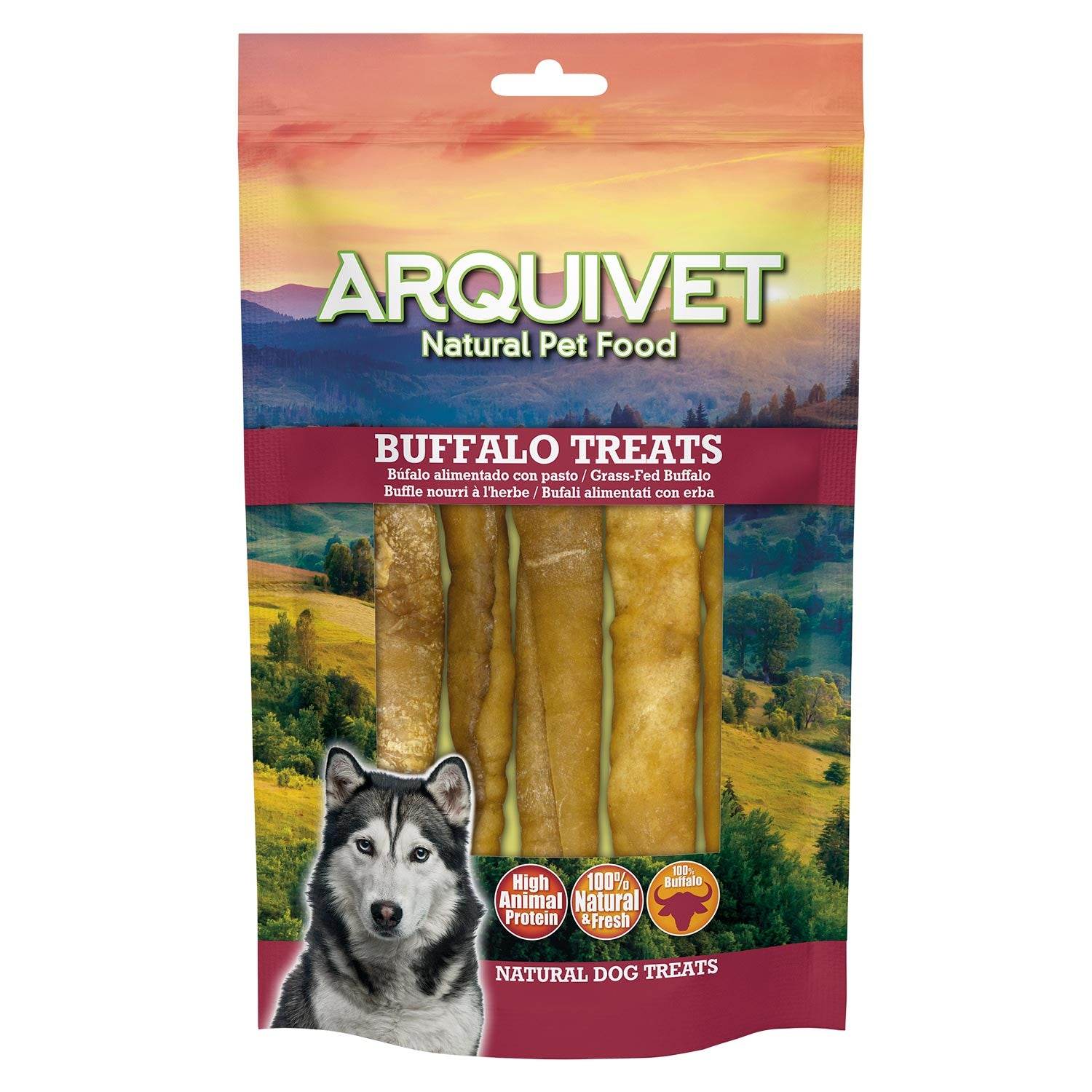 arquivet-b-tonnets-collag-ne-buffle-friandise-chien-12-cm-100-g image 1
