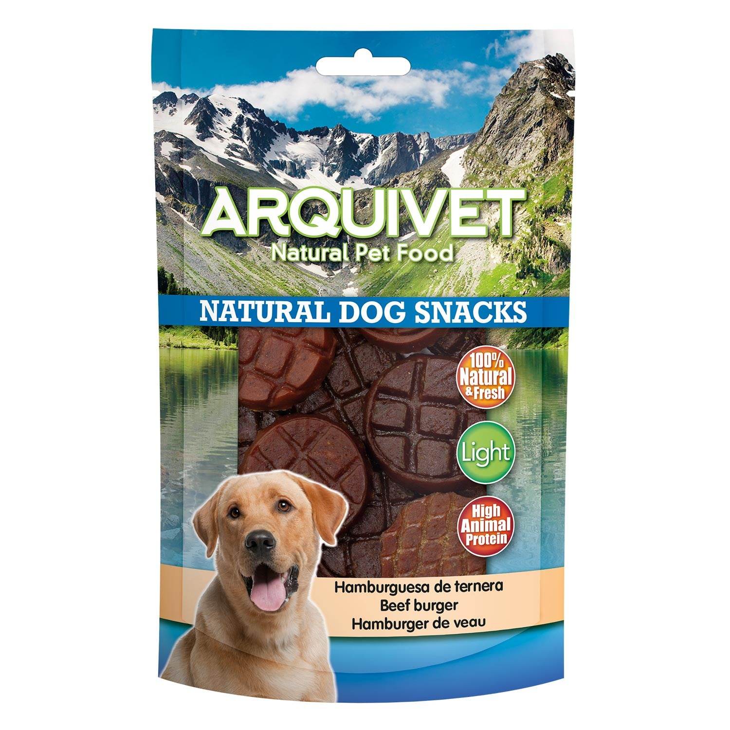 arquivet-burger-boeuf-friandise-chien-100g-naturel image 1