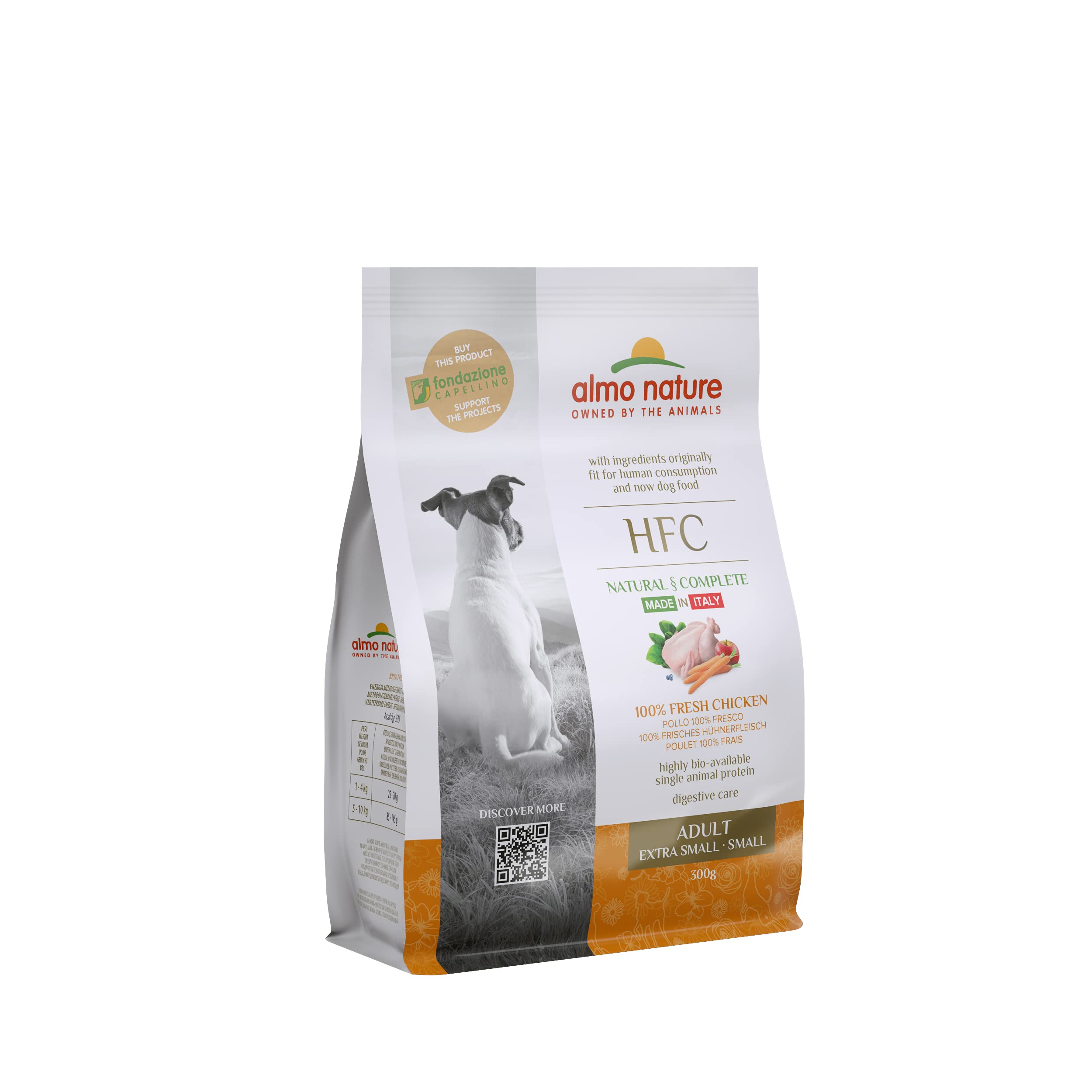 almo-nature-hfc-adult-xs-s-croquettes-chien-poulet-frais image 1