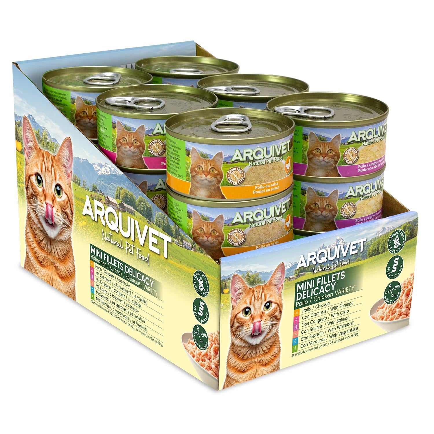 arquivet-filets-poulet-chat-24x80-g-sans-c-r-ales-sauce image 1