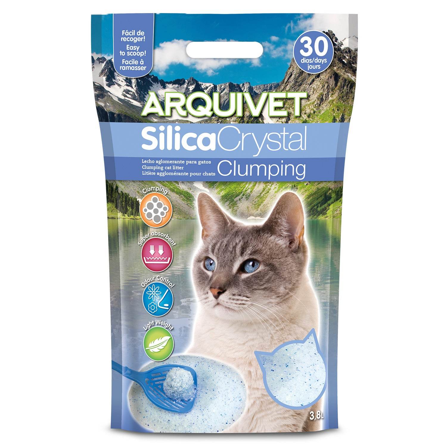arquivet-liti-re-chat-silice-agglom-rante-3-8-l image 1