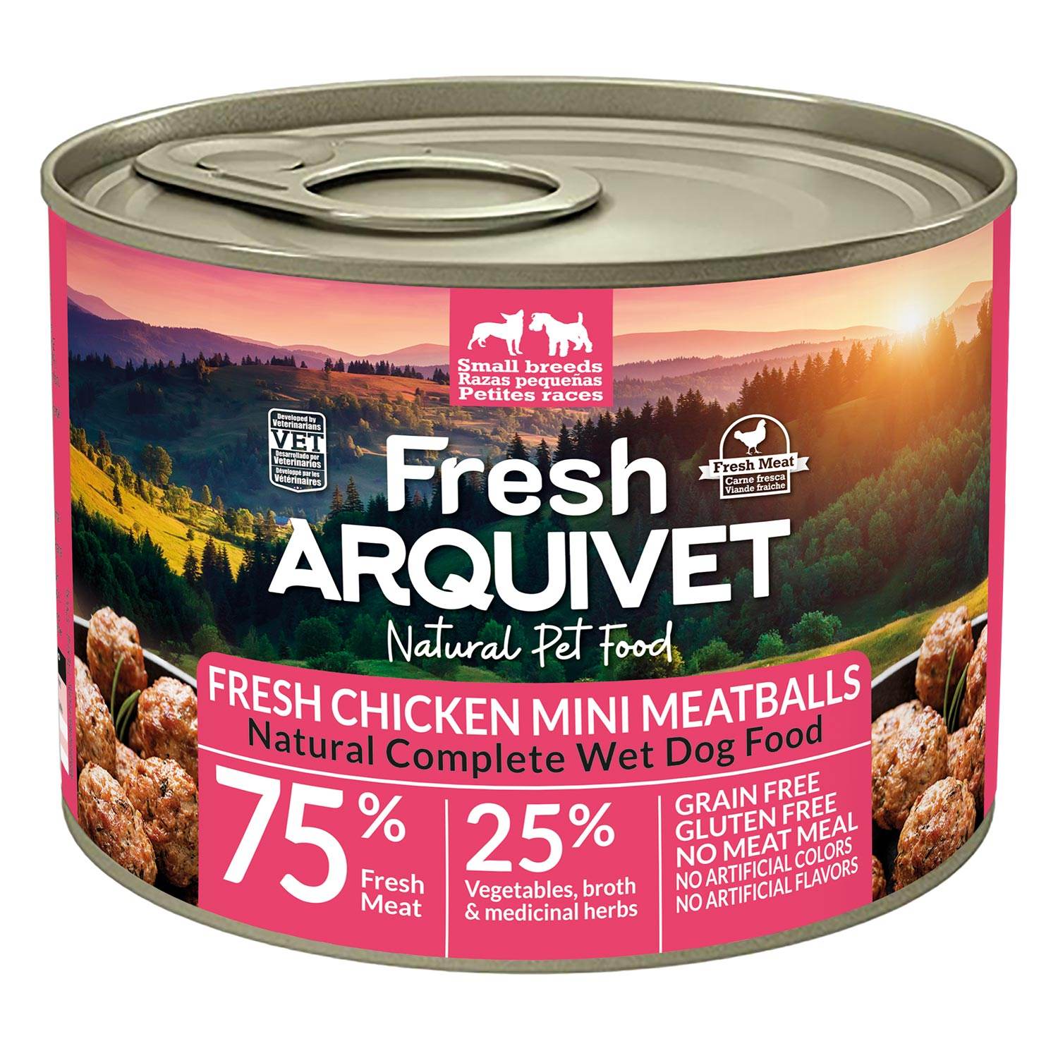 arquivet-mini-boulettes-poulet-200-gr-sans-gluten image 1