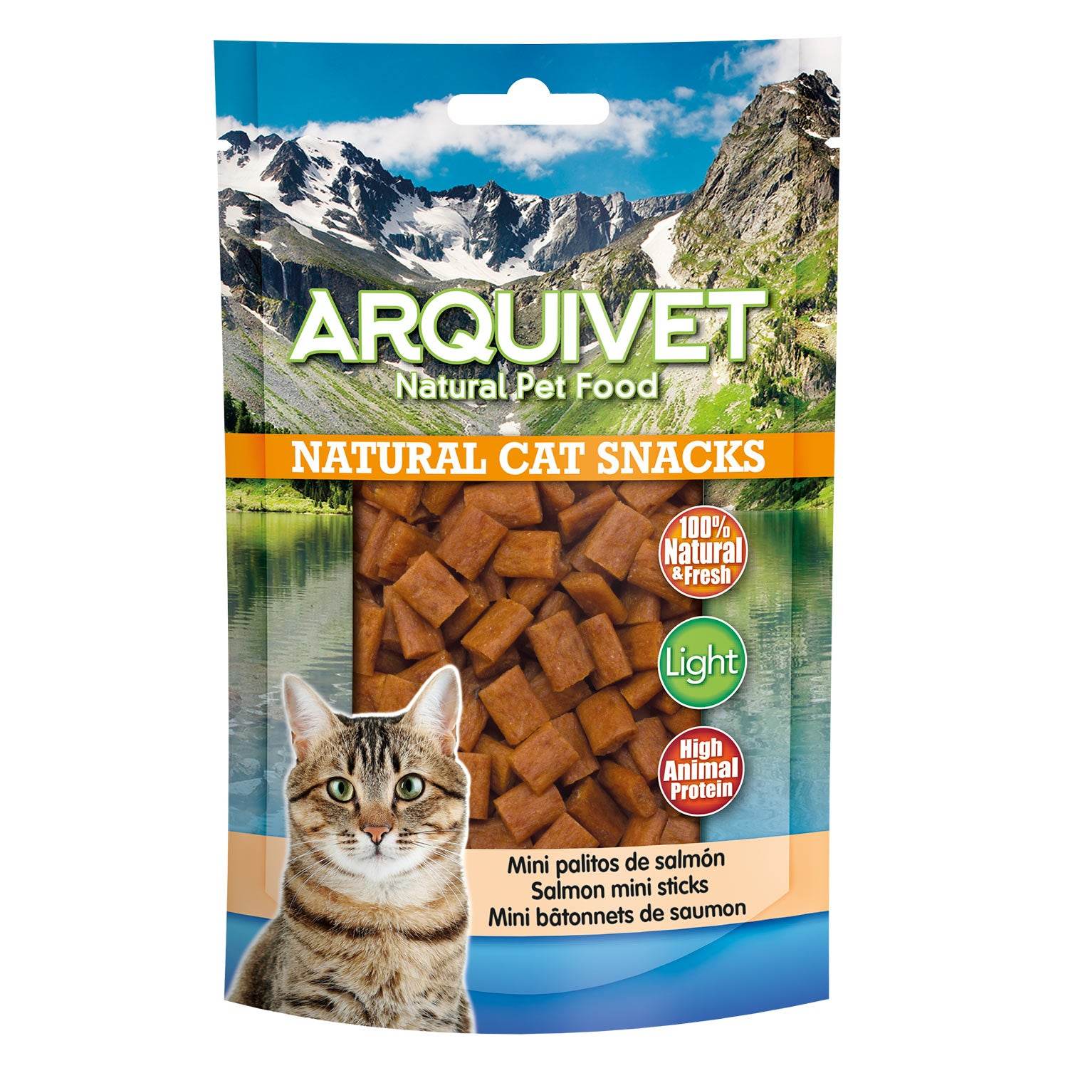 arquivet-mini-sticks-saumon-snack-chat-50-g-naturel image 1