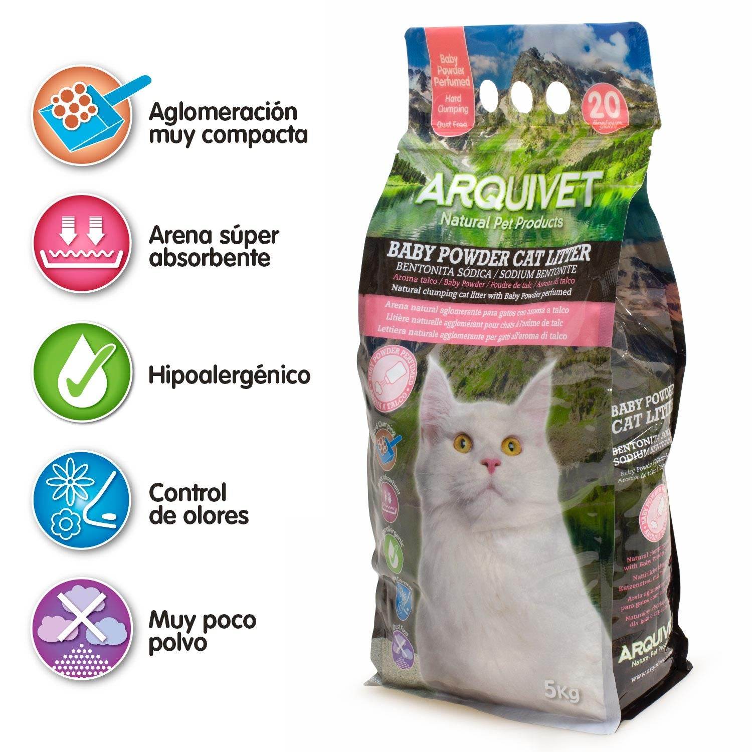 arquivet-liti-re-chat-bentonite-talc-poudre-b-b-5-kg image 3