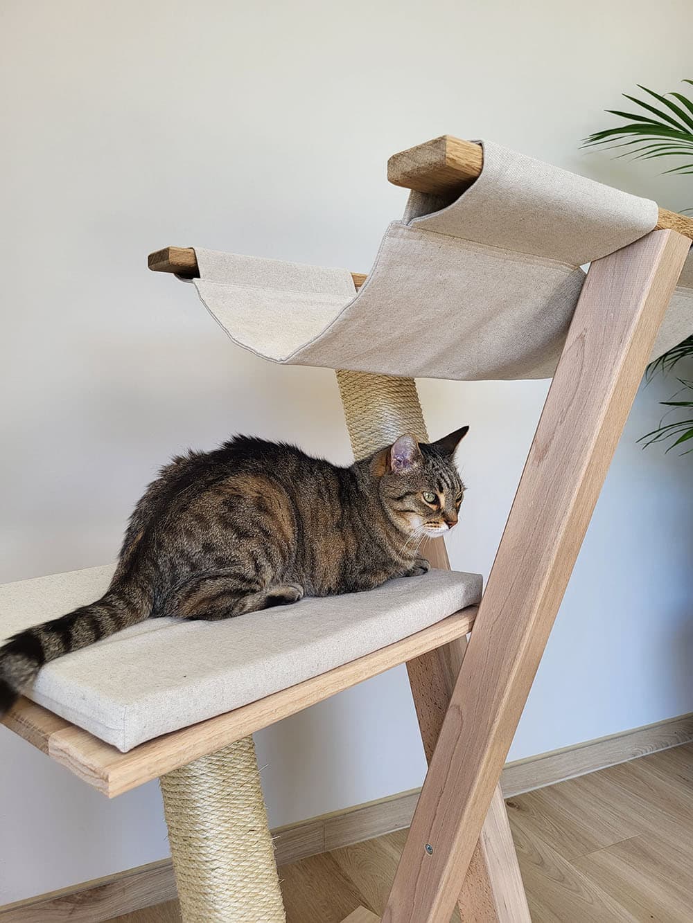 chat-perch-arbre-chat-en-bois-ib-ris-hamac-105-cm image 2