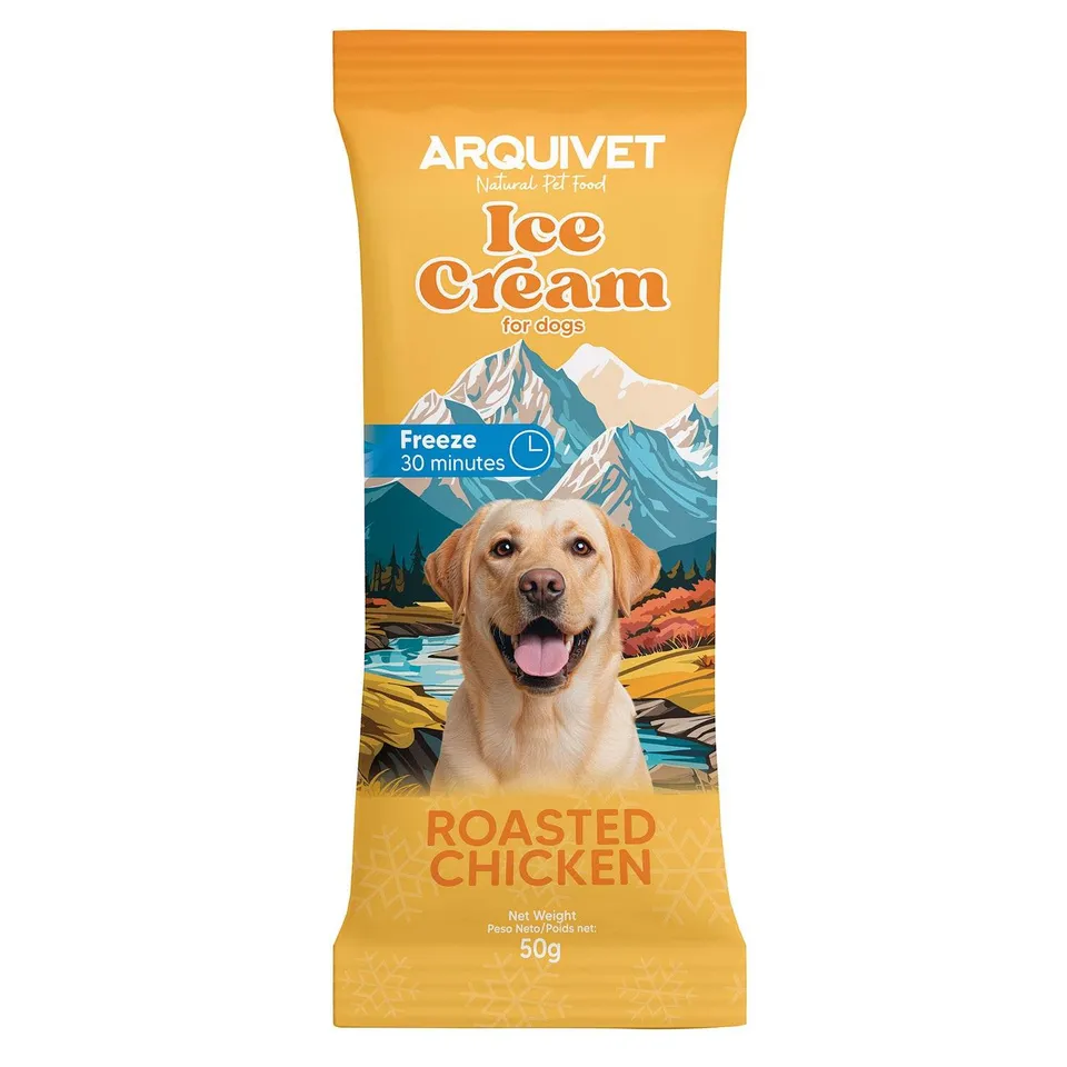 arquivet-dog-snacks-roasted-chicken-ice-cream-friandise-50-g-poulet image 1