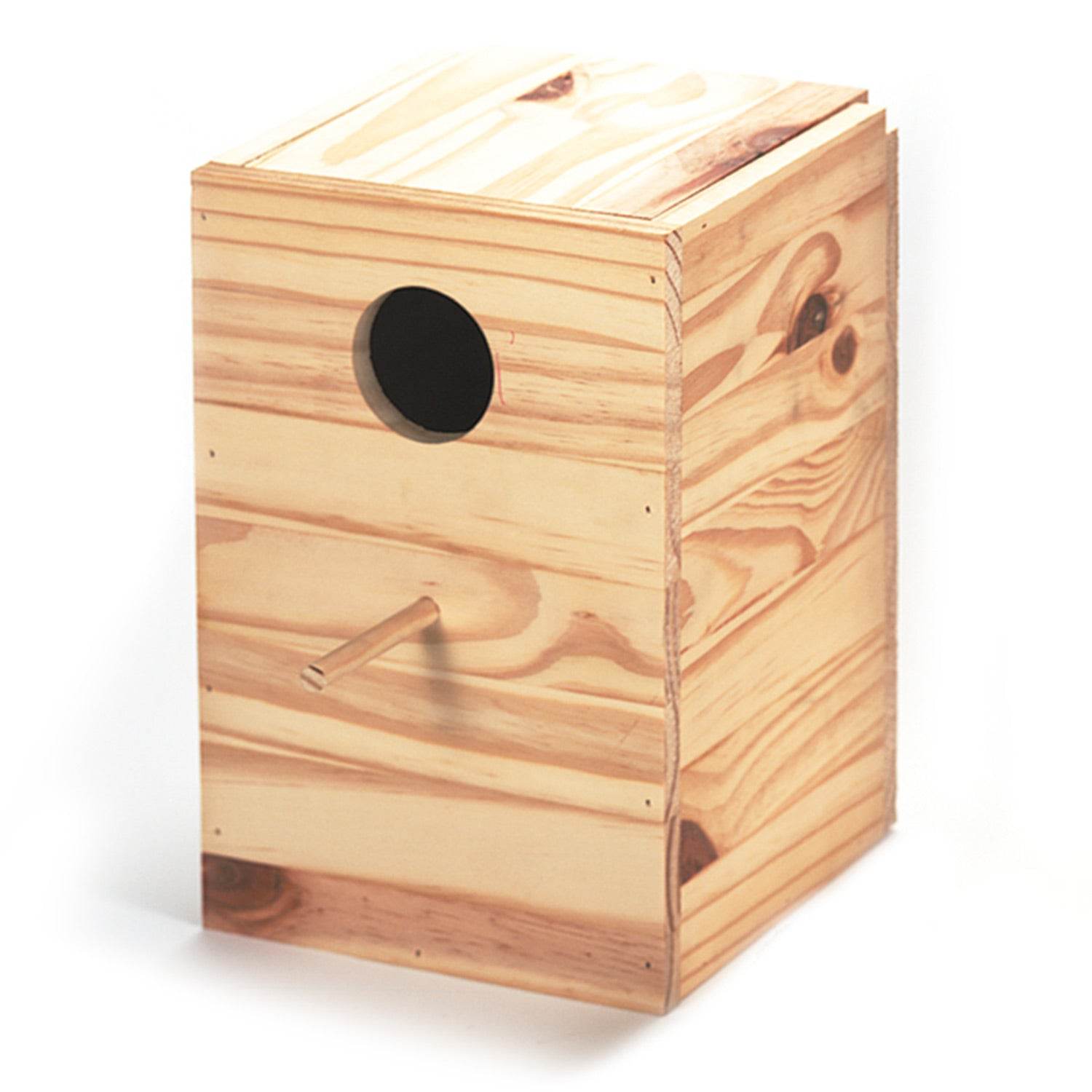 arquivet-nid-perruche-calopsitte-bois-naturel-20x20x30-cm-nichoir image 1