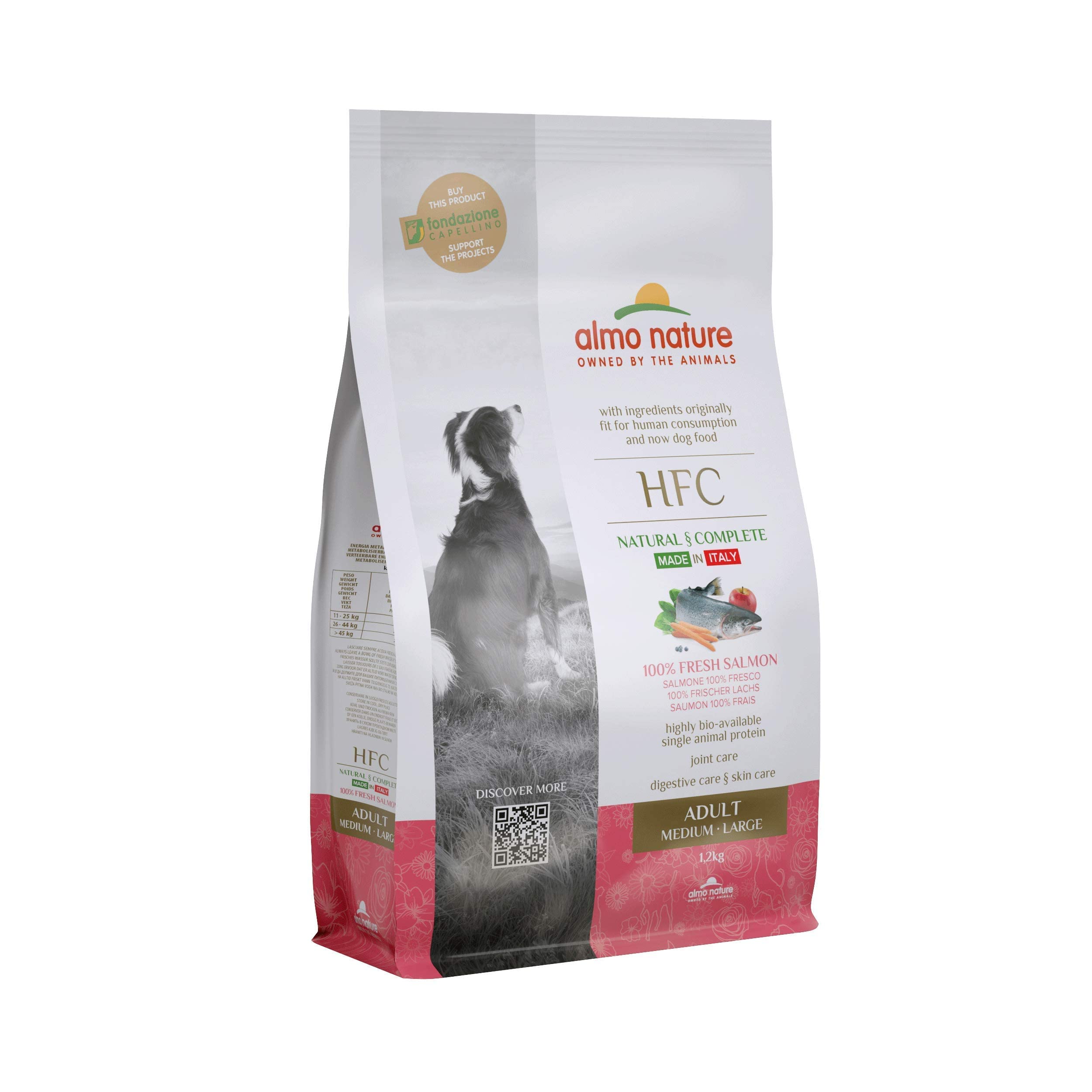 almo-nature-hfc-adult-m-l-croquettes-chien-saumon-8-kg image 1