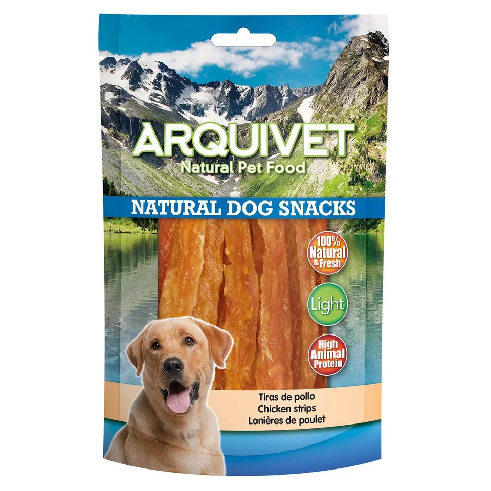 arquivet-chicken-strips-lamelles-poulet-100-g-chien image 1