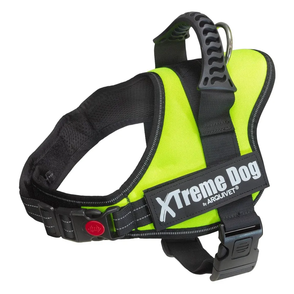 arquivet-xtreme-harnais-chien-vert-fluo-m-61-81-cm-polyester image 1