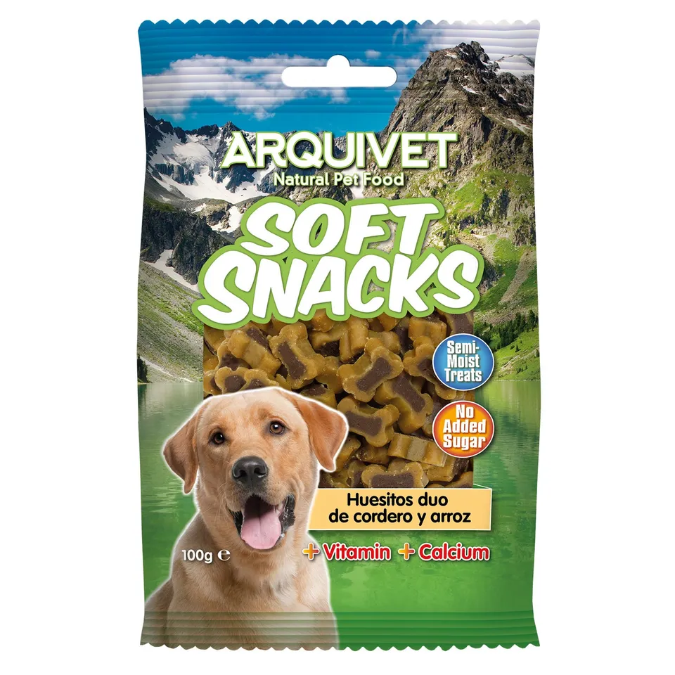 arquivet-dog-snacks-duo-bones-agneau-riz-friandise-chien-100-gr image 1