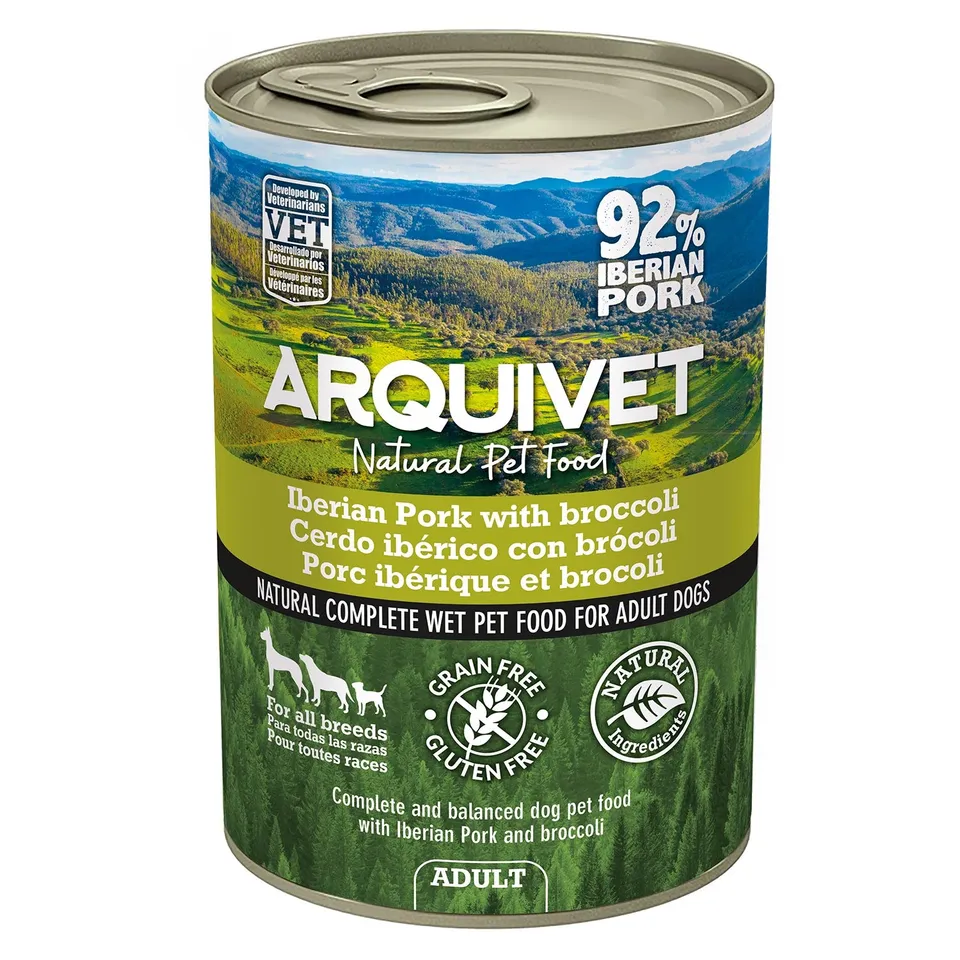 arquivet-dog-wet-food-p-t-e-porc-brocoli-400-g image 1