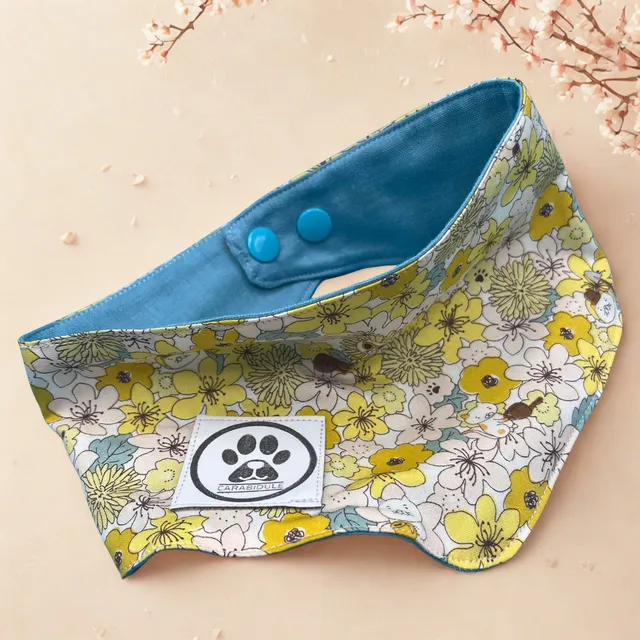 carabidule-printemps-t-2026-bandana-chien-fleuri-taille-s image 1
