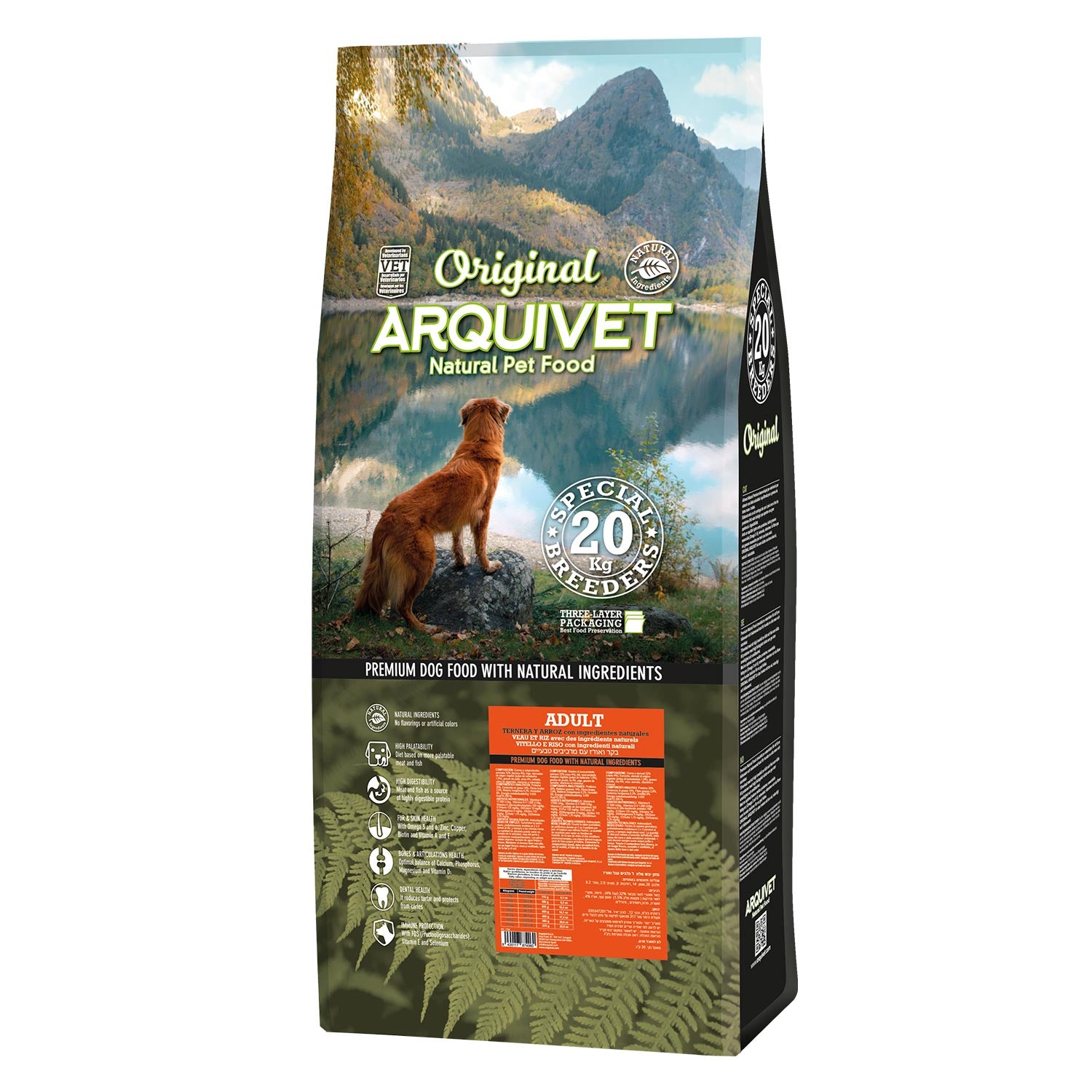 arquivet-original-croquettes-chien-b-uf-riz-3-kg-adulte image 3