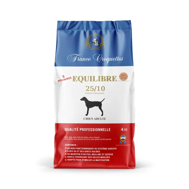 france-croquettes-quilibre-25-10-croquettes-chien-4-kg-adulte image 1