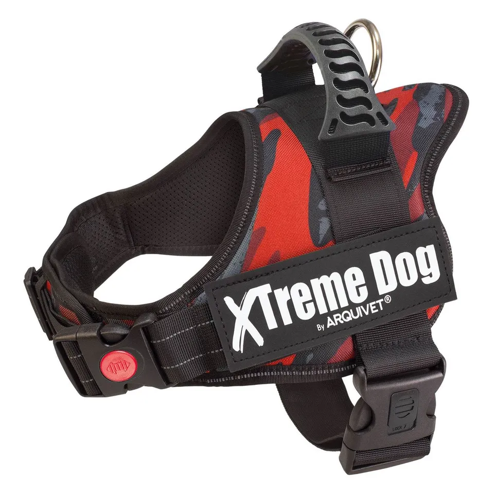 arquivet-xtreme-harnais-chien-camouflage-rouge-taille-m image 1