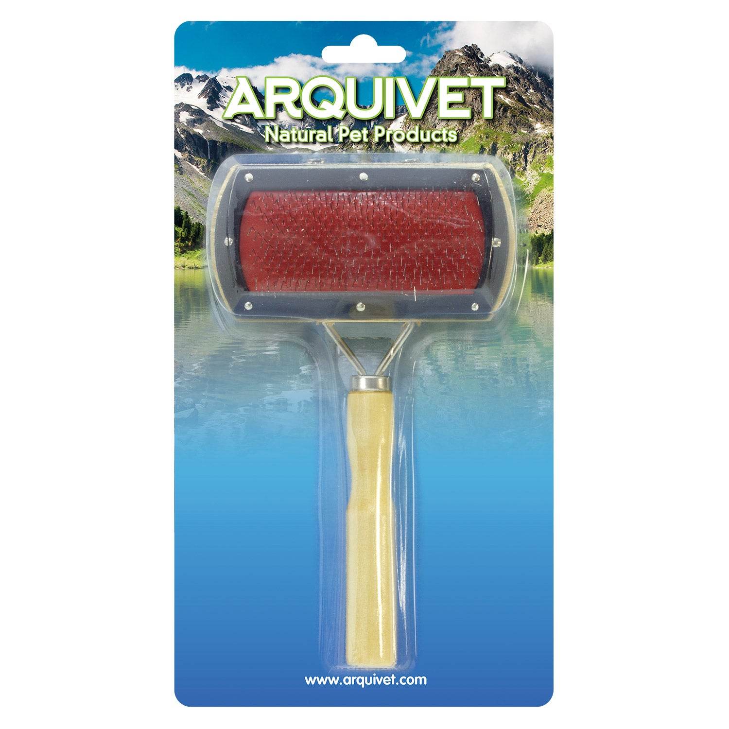 arquivet-brosse-carde-double-manche-bois-chien image 2