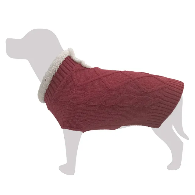 arquivet-teide-pull-chien-tricot-col-mouton-s-25-cm image 1