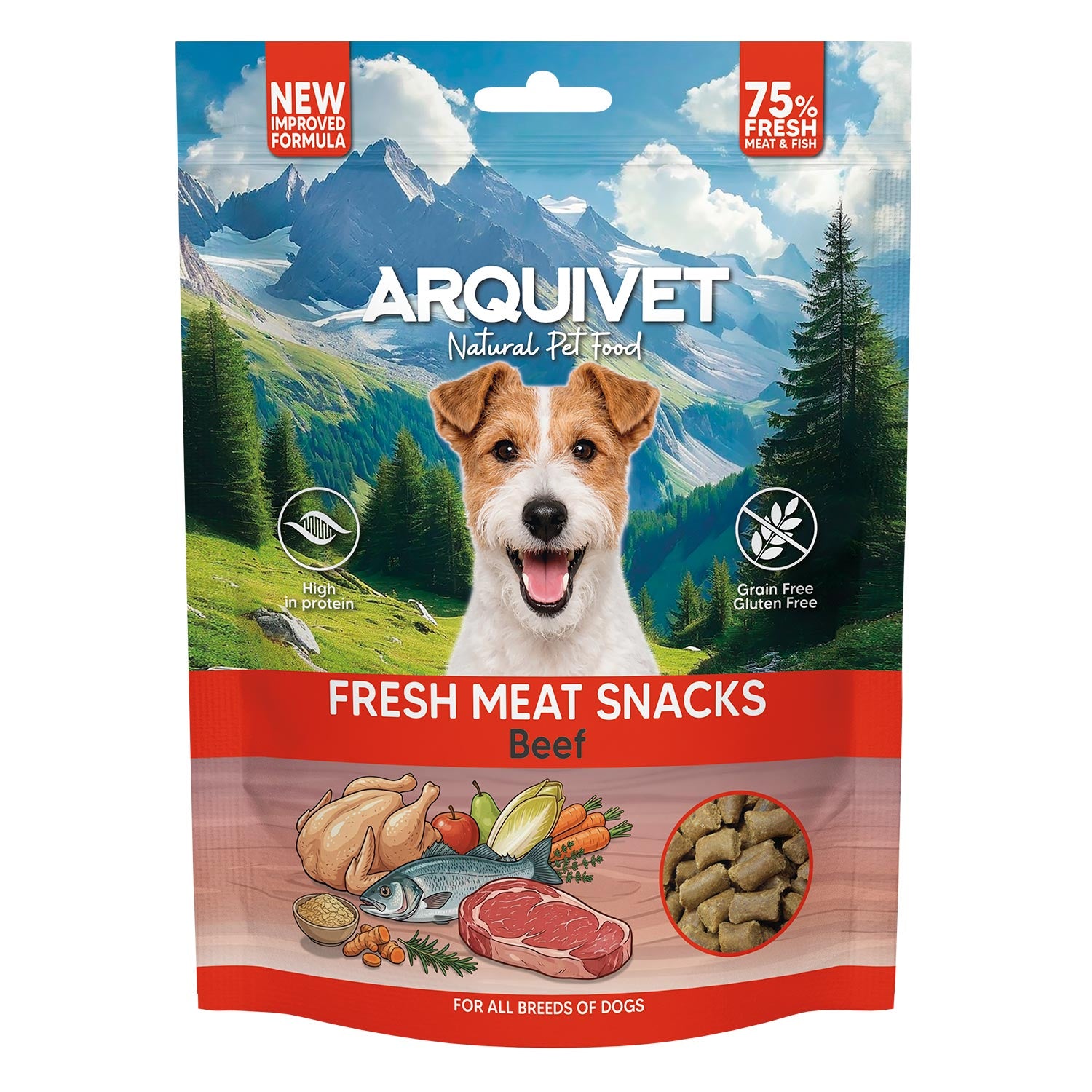 arquivet-fresh-meat-snacks-b-uf-friandise-chien-300-gr image 1