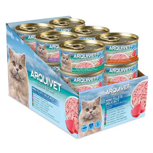 arquivet-thon-rouge-sauce-p-t-e-chat-24x80-g-6-parfums image 1