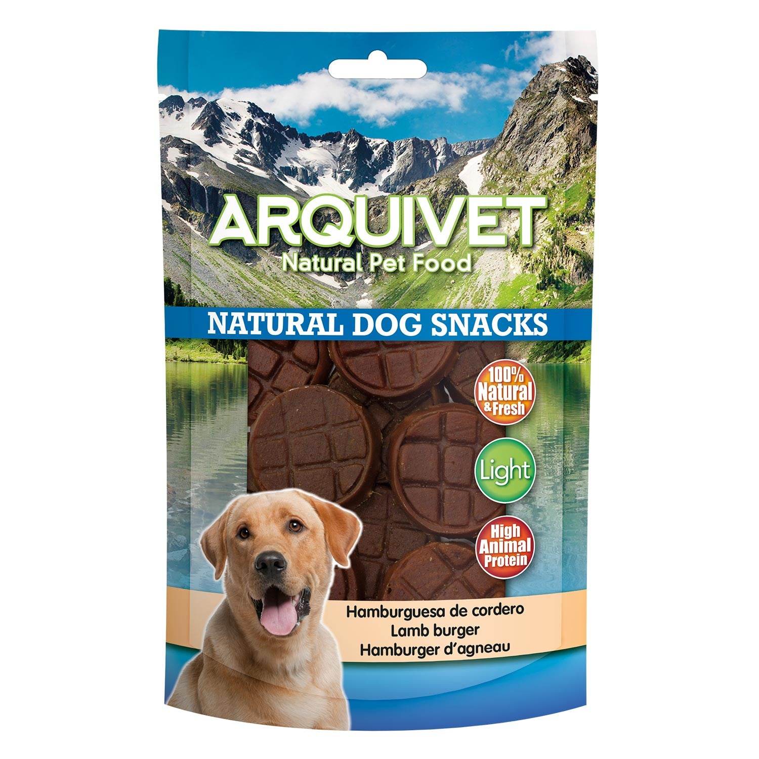 arquivet-burger-agneau-friandise-chien-100-gr-naturel image 1