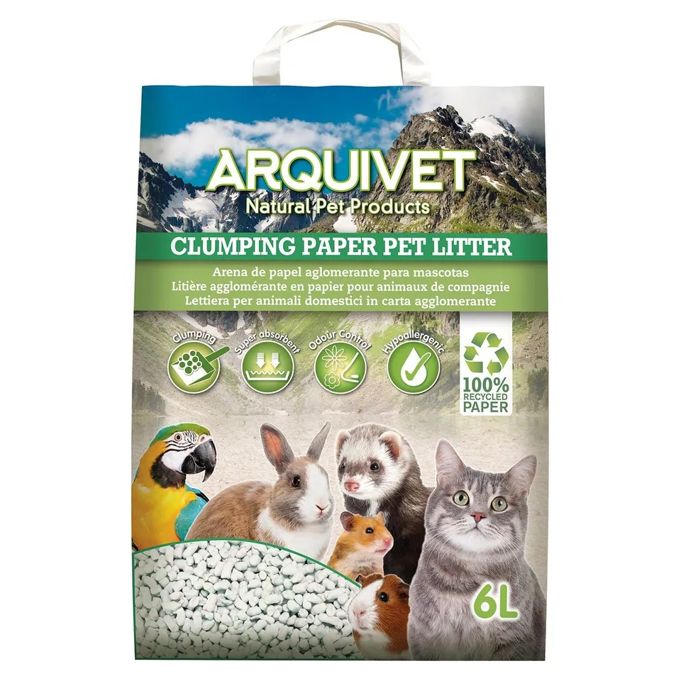 arquivet-cat-litter-liti-re-papier-agglom-rante-6-l-biod-gradable image 1