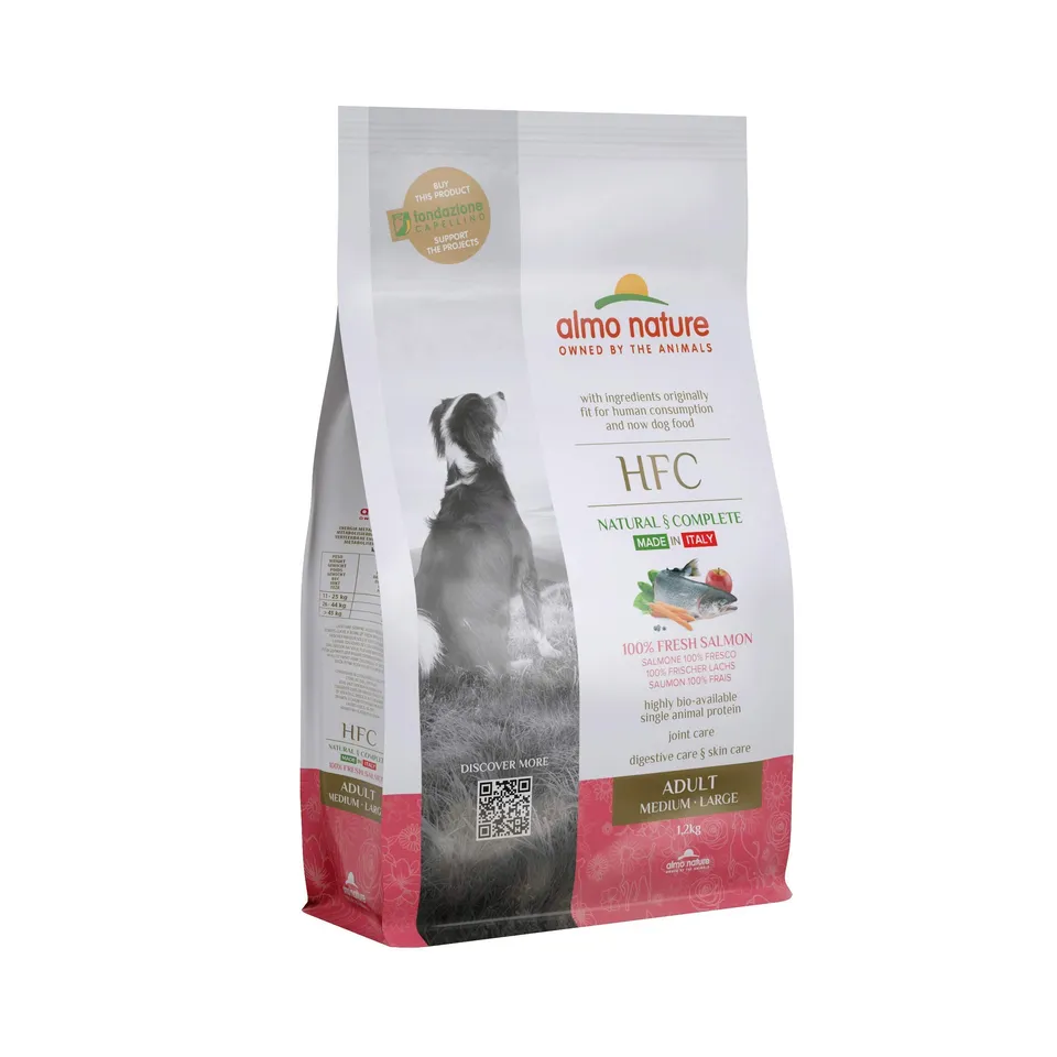 almo-nature-hfc-adult-m-l-croquettes-chien-saumon-8-kg image 1