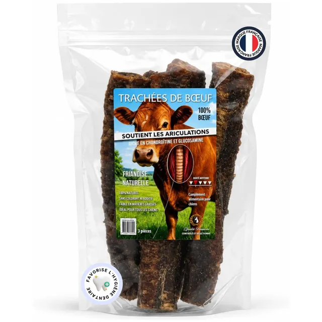 france-croquettes-friandises-trach-e-de-b-uf-chien-x3-mastication image 1