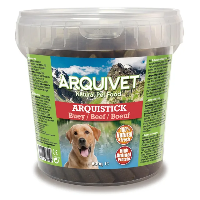 arquivet-arquistick-b-tonnets-b-uf-friandise-chien-800-g image 1
