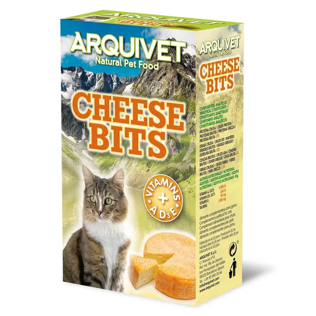 arquivet-cheese-bits-friandise-chat-fromage-40-g-taurine image 1
